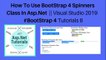 How to use bootstrap 4 spinners class in asp.net || visual studio 2019 #bootstrap 4 tutorials 8