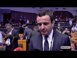 Report TV - Albin Kurti: Heq taksen, Serbia reciproritet te plote ekonomik me Kosovën