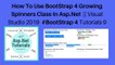 How to use bootstrap 4 growing spinners class in asp.net || visual studio 2019 #bootstrap 4 tutorials 9
