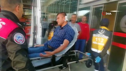 Kafalarına yorgun mermi isabet eden 2 kişi yaralandı