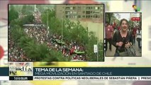 Chilenos responden a la represión con #LaMarchaMasGrandeDeChile