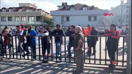 Maltepe'de temizlik işçilerinin eylemi devam ediyor