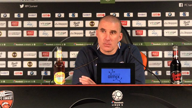 Réaction de Laurent Batlles (Troyes) après la victoire face à Lorient (0-1)