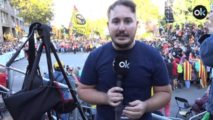 Manifestación independentista en Barcelona