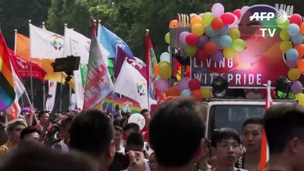 Primera “marcha del Orgullo” desde legalización del matrimonio gay en Taiwan