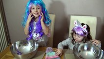 O Unicórnio das  Princesas   - Fazendo Massas coloridas e decorativas - Mágia e Diversão