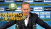 Conférence de presse AJ Auxerre - Grenoble Foot 38 (0-1) : Jean-Marc FURLAN (AJA) - Philippe  HINSCHBERGER (GF38) - 2019/2020
