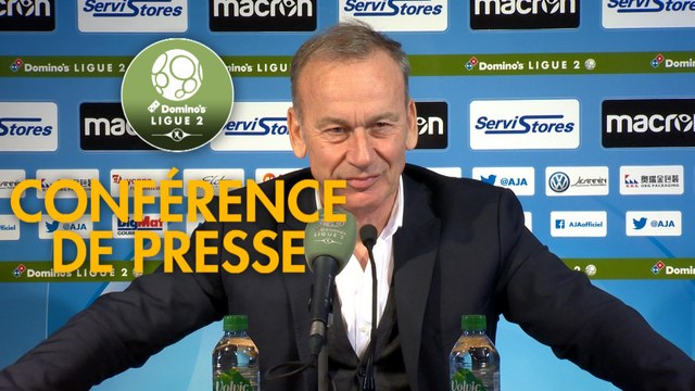 Conférence de presse AJ Auxerre - Grenoble Foot 38 (0-1) : Jean-Marc FURLAN (AJA) - Philippe HINSCHBERGER (GF38) - 2019/2020