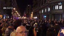Lásers en la manifestación de Barcelona