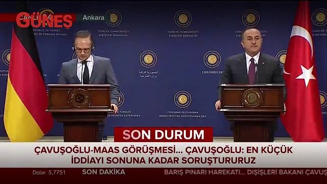 Alman bakan Güvenli bölge sorusu karşısında zor anlar yaşadı! Bakan Çavuşoğlu uyardı