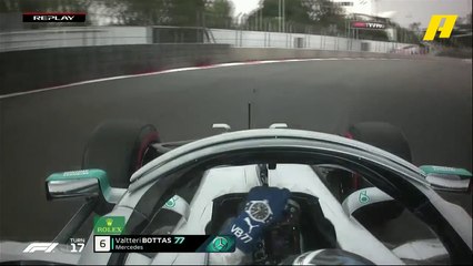 شاهد حادث بوتاس الكبير من داخل سيارته في نهاية التجارب التأهيلية بحلبة المكسيك