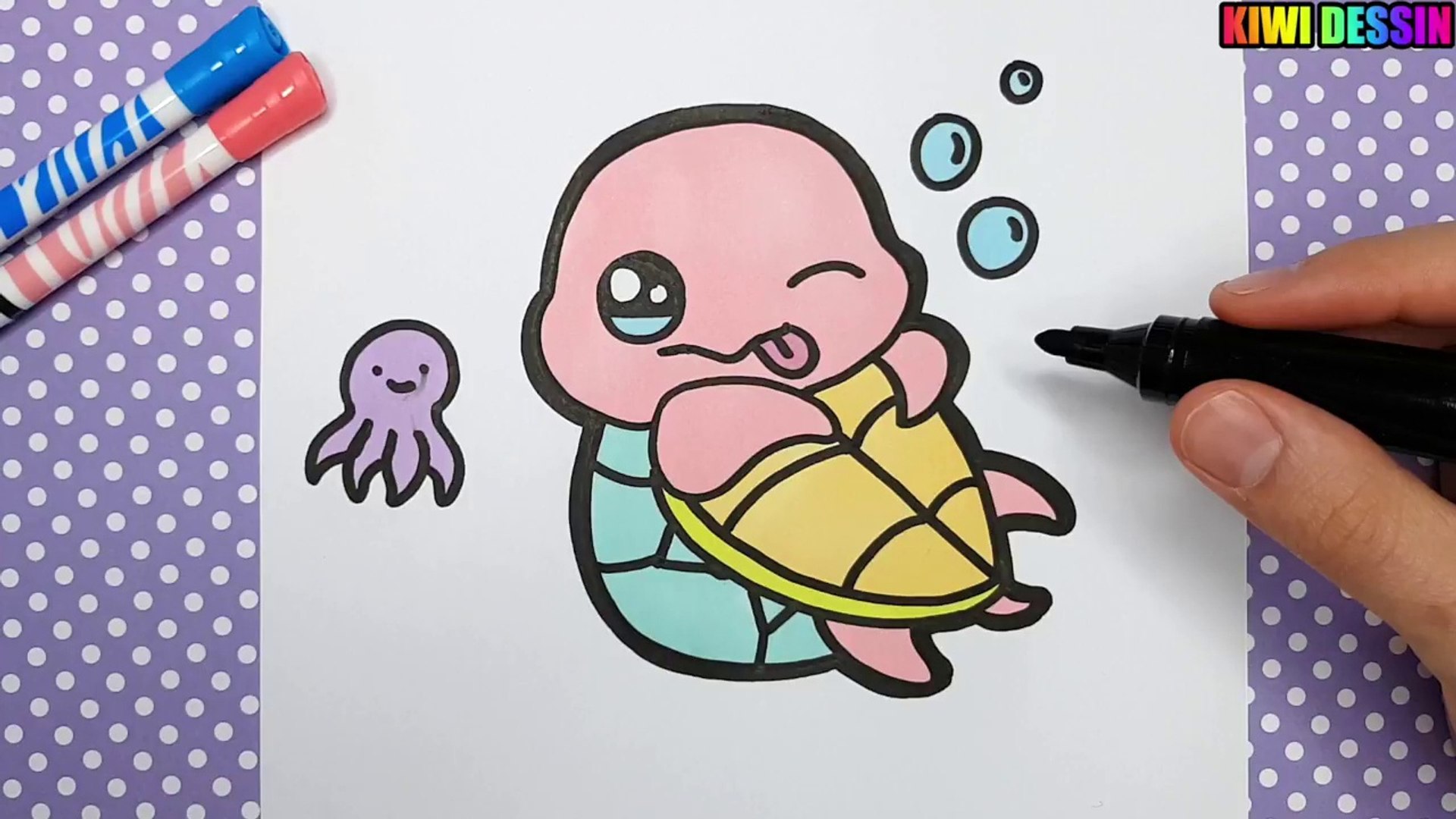 COMMENT DESSINER STYLO KAWAII ÉTAPE PAR ÉTAPE – Dessins kawaii facile 