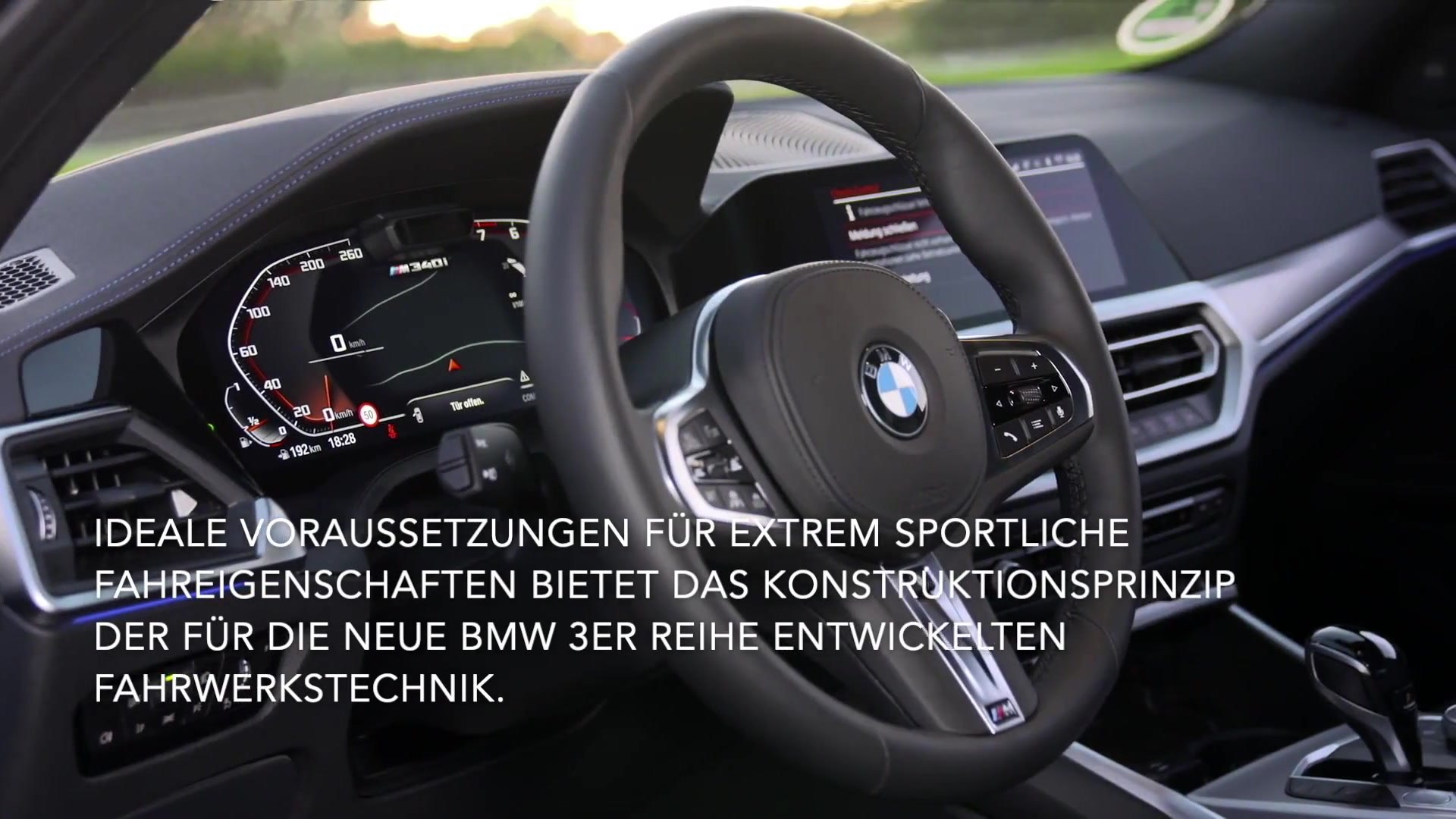 Die neue BMW 3er Reihe - M Sportfahrwerk einschließlich Variabler
