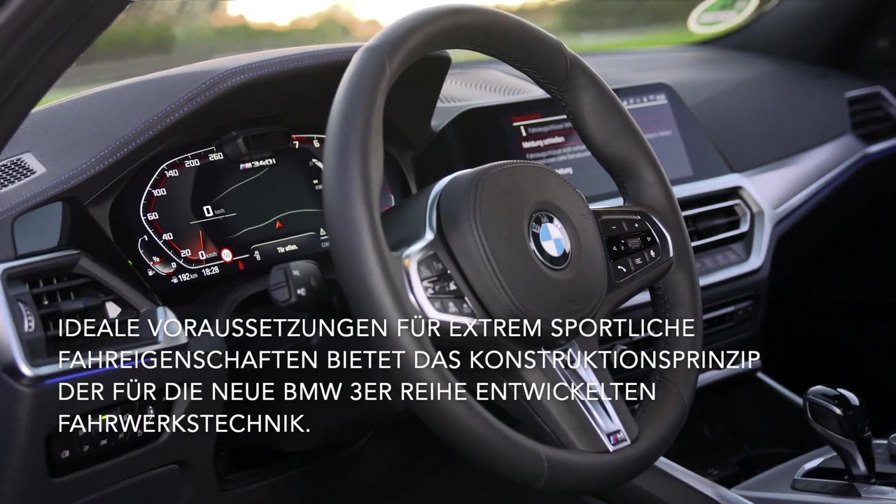 Die neue BMW 3er Reihe - M Sportfahrwerk einschließlich Variabler Sportlenkung