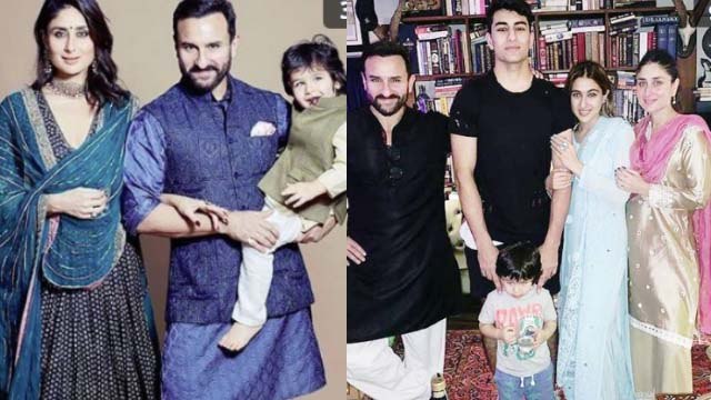 Taimur Ali Khan celebrates Diwali with Sara Ali Khan, Kareena Kapoor & Saif Ali Khan | FilmiBeat