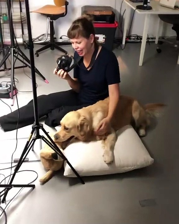 Une incroyable séance de photos avec deux toutous. Explosif !