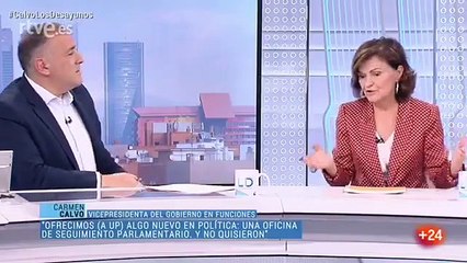 El comentario de Carmen Calvo sobre Primo de Rivera que ha puesto de uñas a toda la izquierda radical