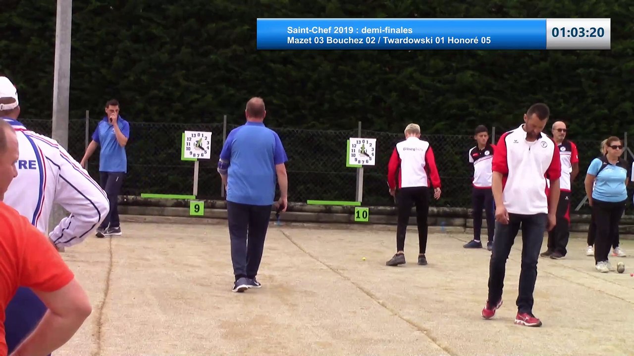 Demi-finales, Challenge Francisque Barbier, Saint-Chef 2019