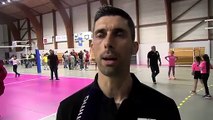 André Sa après la victoire d'Istres Provence Volley contre Vitrolles
