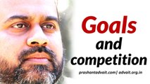Acharya Prashant, with students: Goal-oriented mind, and competition