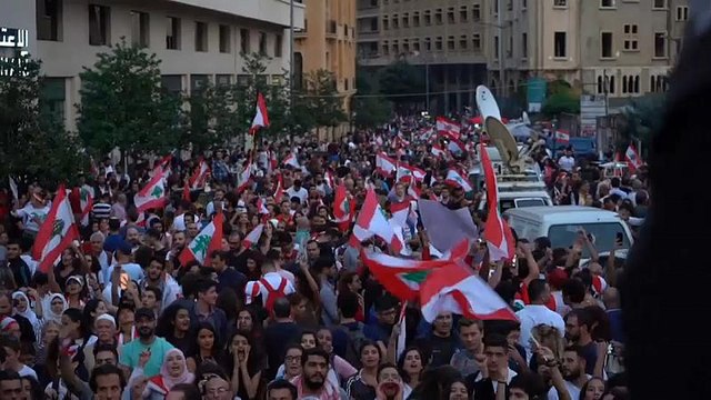 Clashes break out in anti-government protests near Tripoli, Lebanon