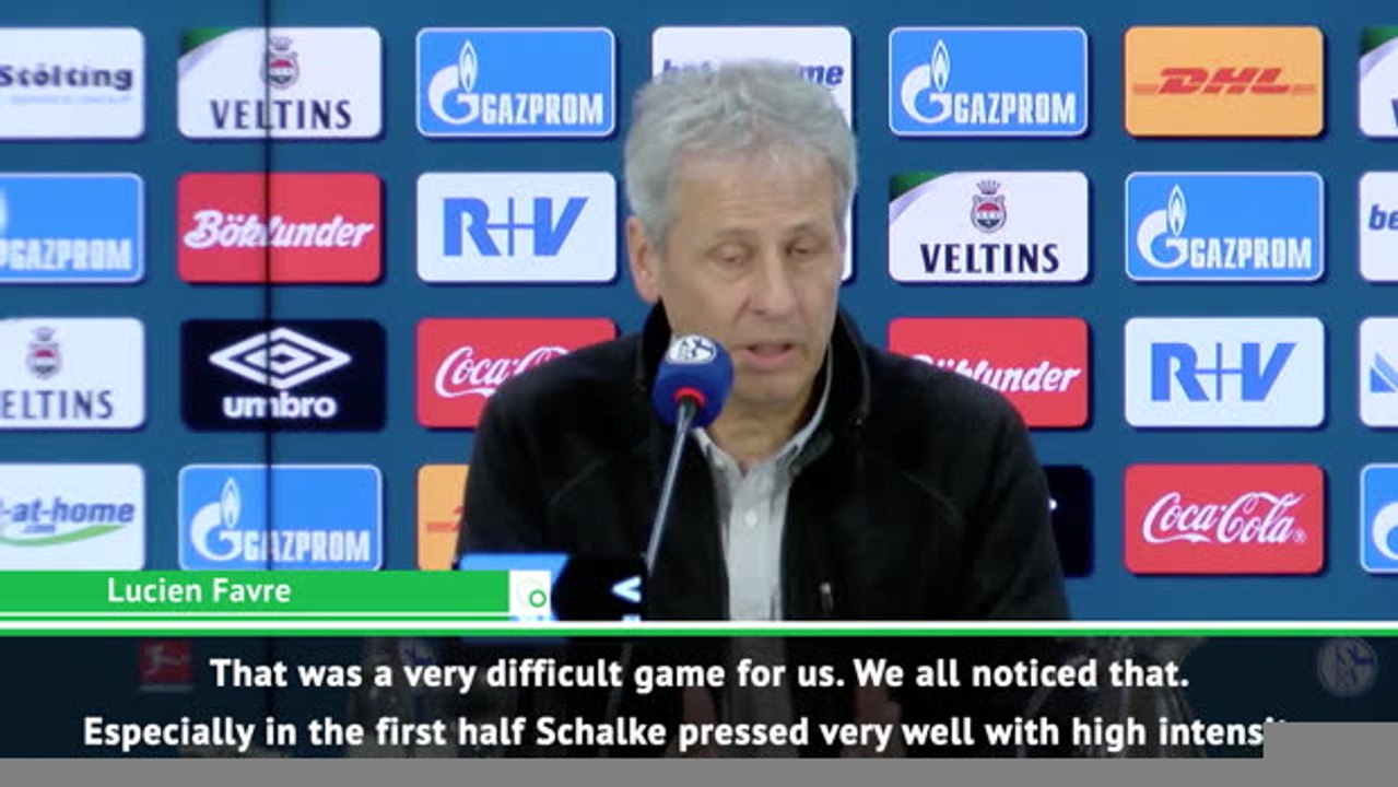 Favre happy with 'difficult' Dortmund draw with Schalke