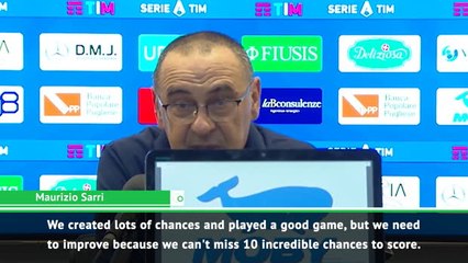 下载视频: Sarri calls for a 'clinical' Juventus after Lecce draw