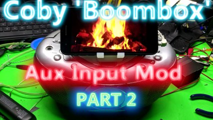 POS Coby CD / Radio Aux input mod Part 2