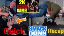 WWE Smack Down 25 Octber 2019 Quick Recap | Wrestling News | WWE 2K20 Game Apologies !