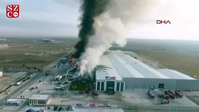 Ereğli Organize Sanayi Bölgesinde fabrika yangını