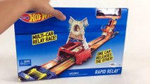 Hot Wheels Rapid Relay Race Track Set || Keith's Toy Box