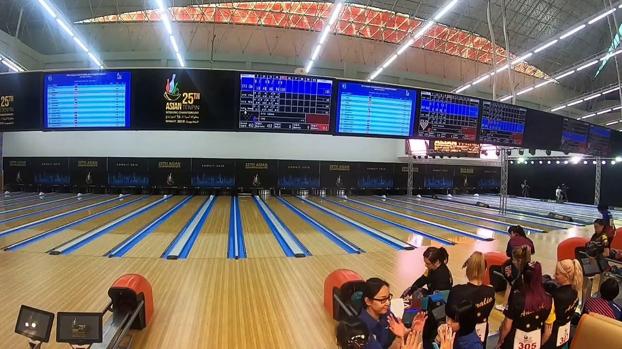 Team of 5 Women Block 1 - Lanes 11-18 - 25th Asian Tenpin Bowling Championships 2019