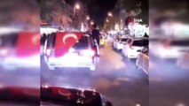 Asker eğlencelerinde magandalar trafikte havaya böyle ateş açtı