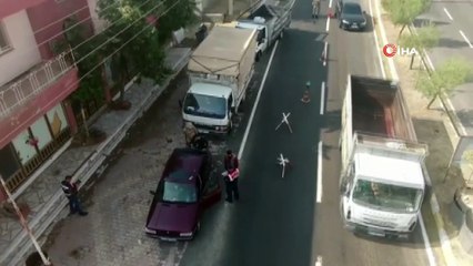 Jandarmadan drone ile trafik denetimi