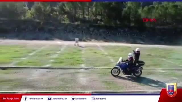 Muğla il jandarma komutanlığı emrinde, trafik hizmetlerinde görevli hızır timleri'nin atış eğitimi