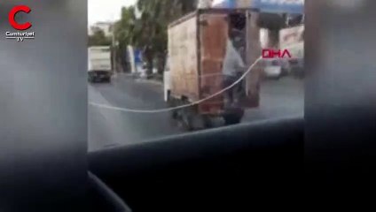 Tehlikeli yolculuk kötü bitti: O anlar kamerada