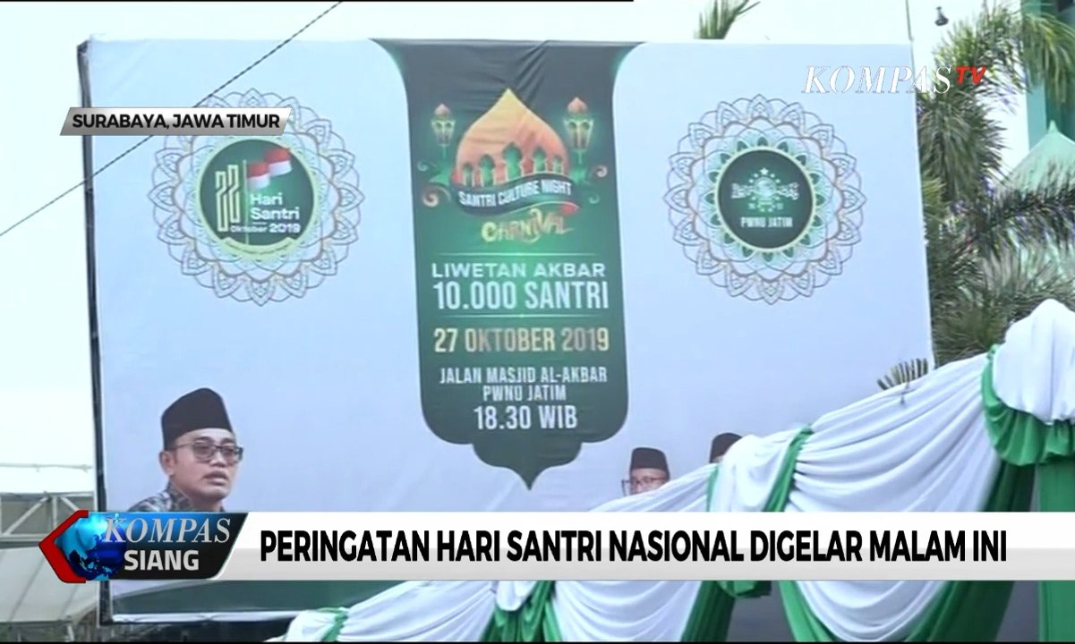 Peringatan Hari Santri Nasional, Wakil Presiden dan Menteri Agama Akan Hadir