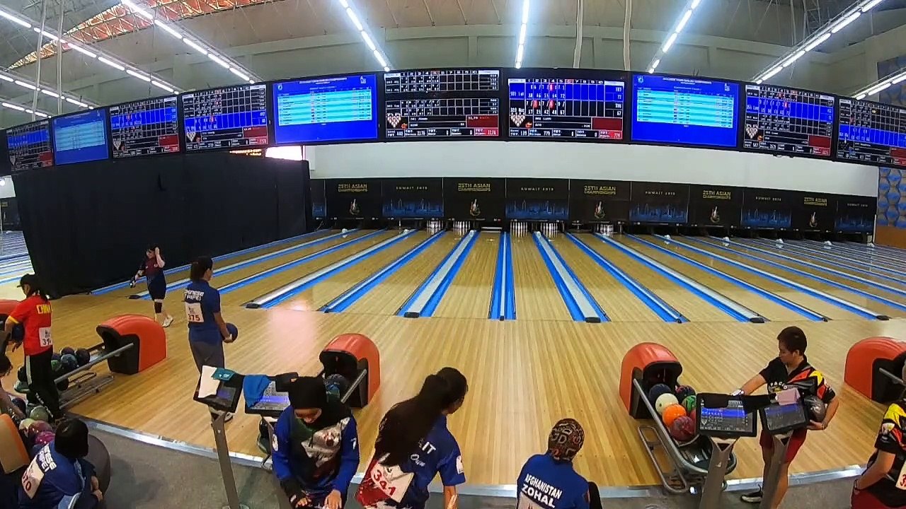 Team of 5 Women Block 1 - Lanes 33-40 - 25th Asian Tenpin Bowling Championships 2019
