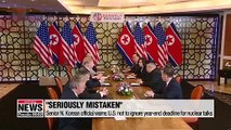 Senior N. Korean official warns U.S. not to ignore year-end deadline for nuclear talks