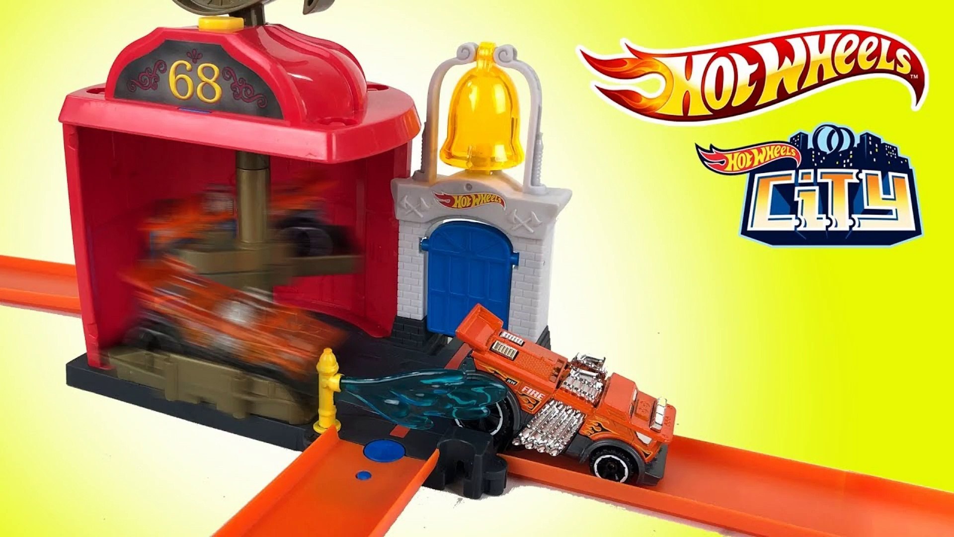 Hot wheels fire station playset online