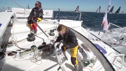 Banque Populaire  2019 : OBJECTIF JACQUES VABRE 2019 - VOILE BANQUE POPULAIRE - CLARISSE CREMER - ARMEL LE CLEAC'H