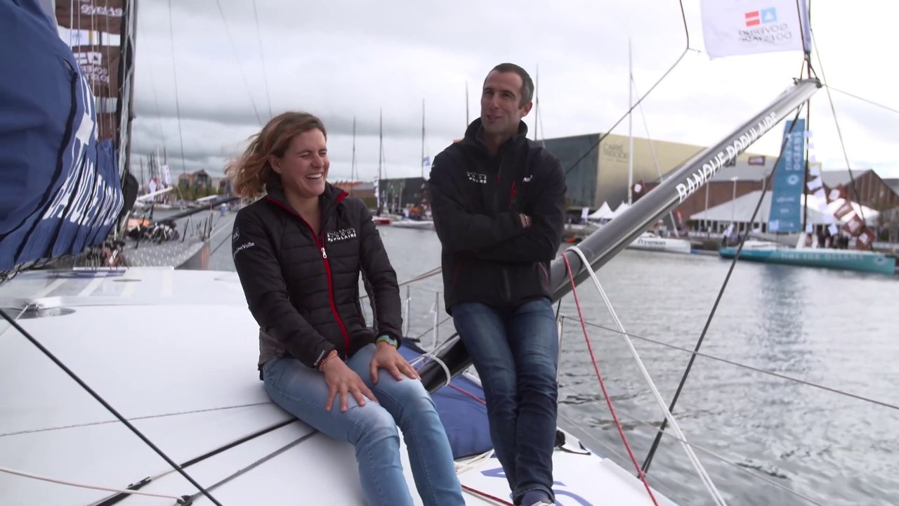 Banque Populaire  2019 : CLARISSE ET LA PRESSE - VOILE BANQUE POPULAIRE - PASSION VOILE