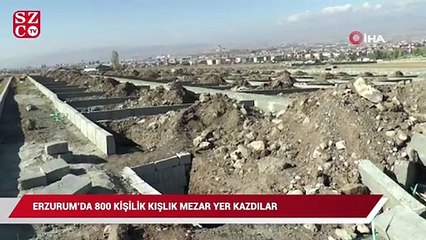 800 kişilik mezar yeri kazdılar