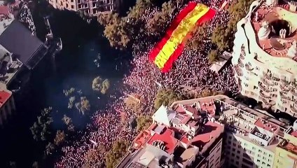 Les imatges aèries que ensenyen el fracàs de la manifestació espanyolista