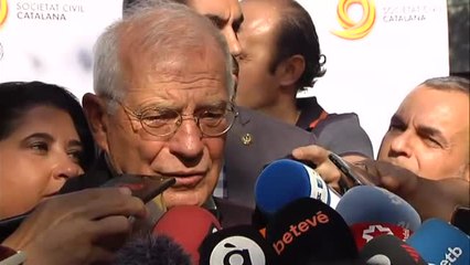 Borrell condena la violencia en Barcelona y agradece el trabajo policial