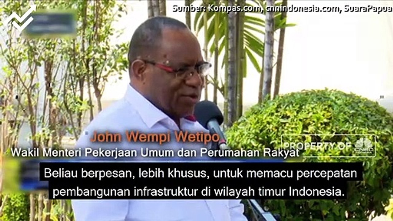 John Wempi Wetipo Kawal Pembangunan Indonesia Timur di Kabinet Baru