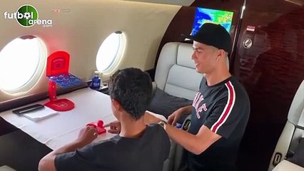 Cristiano Ronaldo ve oğlunun keyifli anları