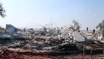 AA, terör örgütü DEAŞ elebaşı Ebubekir el-Bağdadi'nin öldürüldüğü iddia edilen yeri görüntüledi.