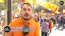 Okdiario en la manifestación constitucionalista de Barcelona 27 de octubre