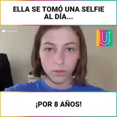 Ella se tomo una selfie al dia...